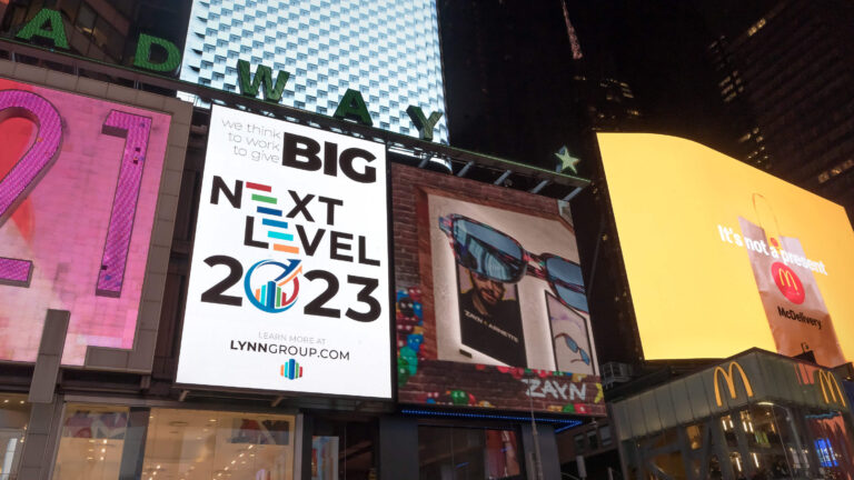 LynnGroup announces 2023 initiative with Times Square billboard